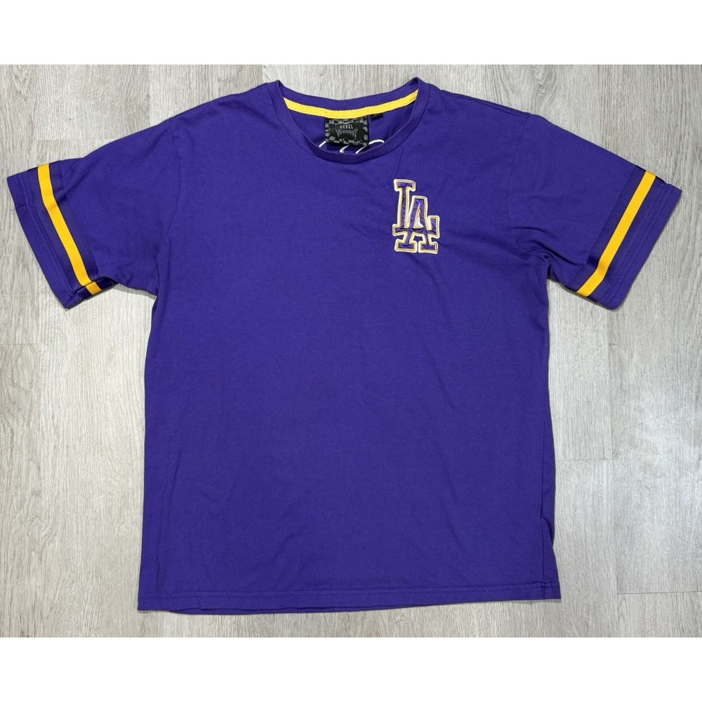 Rebel Vengeance Palms IA T-Shirt Men's Size XL Purple Short Sleeve Cotton Blend